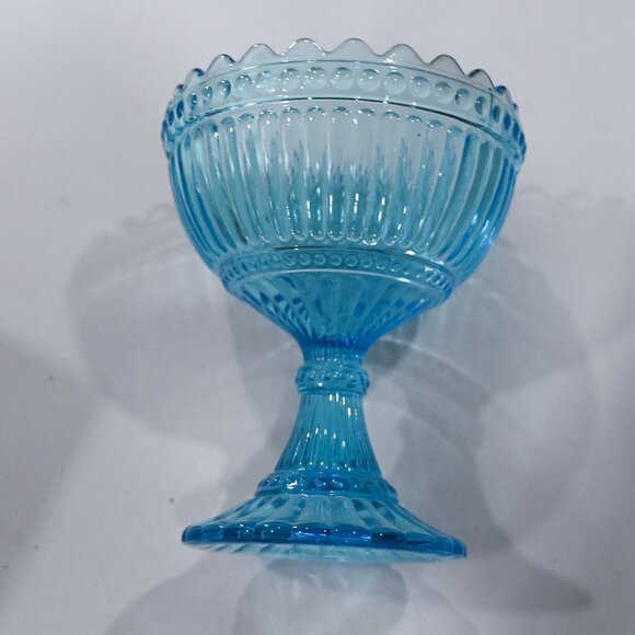Marimekko Iittala Blue Glass Bowl Mariskooli Bowl with Box